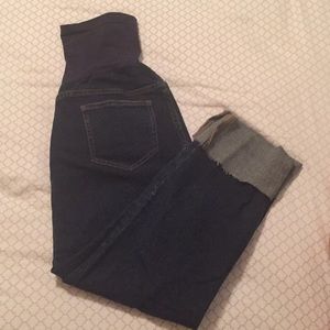 Maternity Cropped Denim — like new